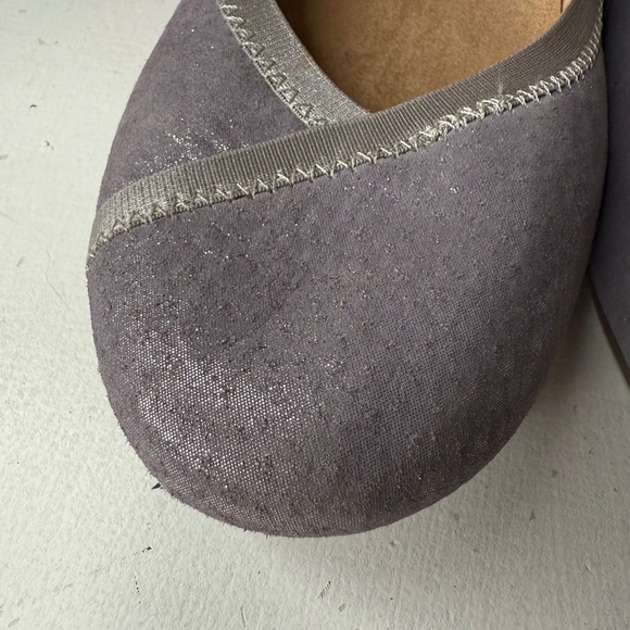 Vionic Caroll Spark Pewter Ballet Flats Sparkly Lavender Shoes - Picture 9 of 10